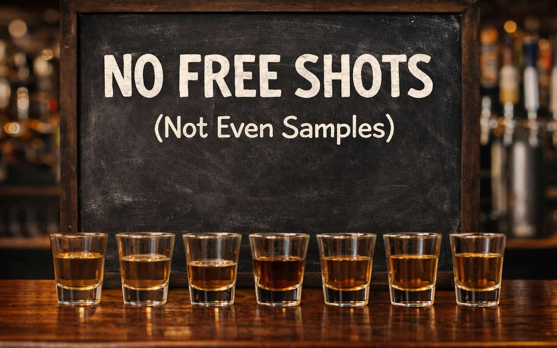 bar top shots menu