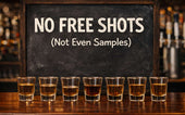 bar top shots menu